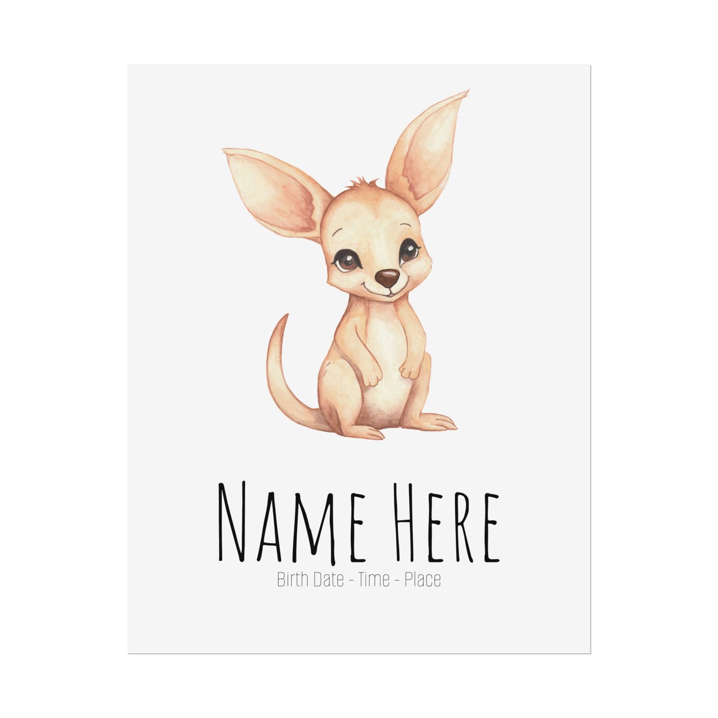 Baby Joey Personalised Rolled Posters