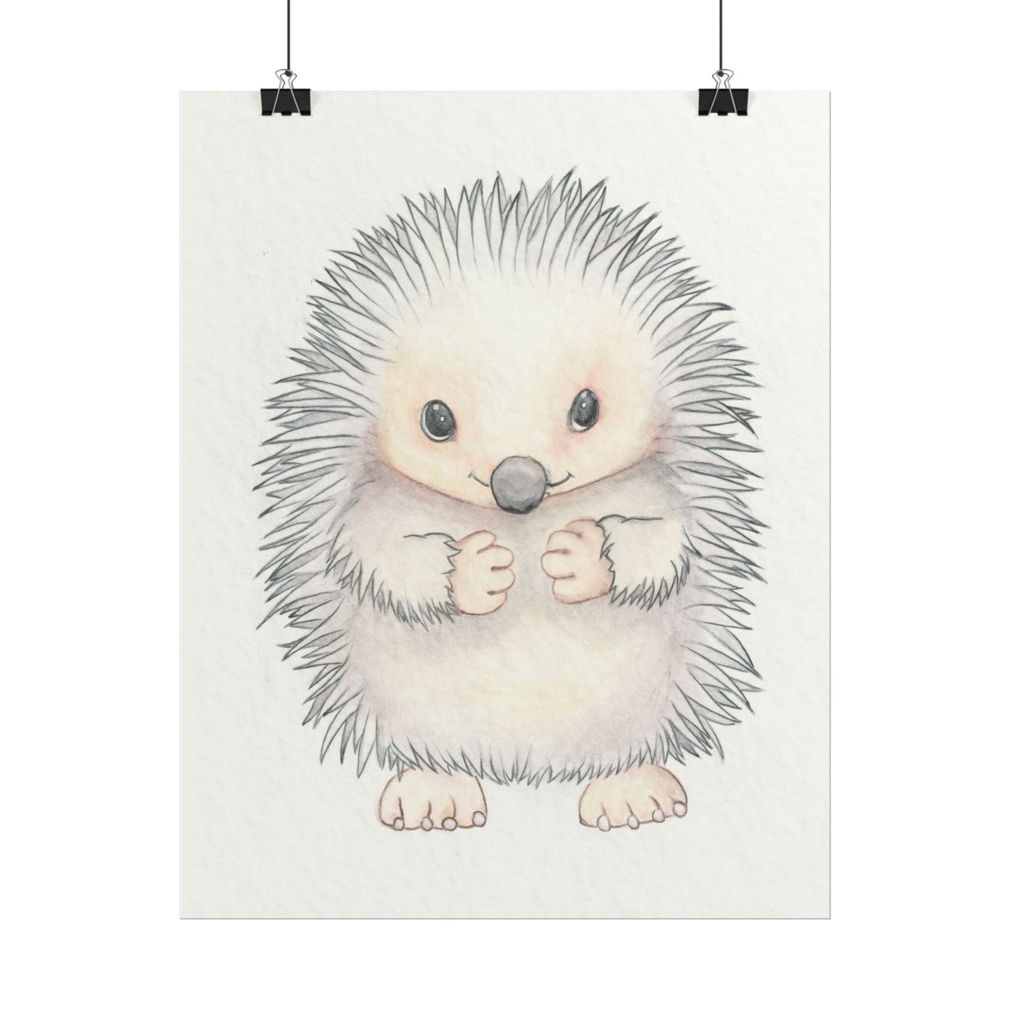 Baby Hedgehog - Art Print, Varying sizes available, Matte or Fine Art paper available