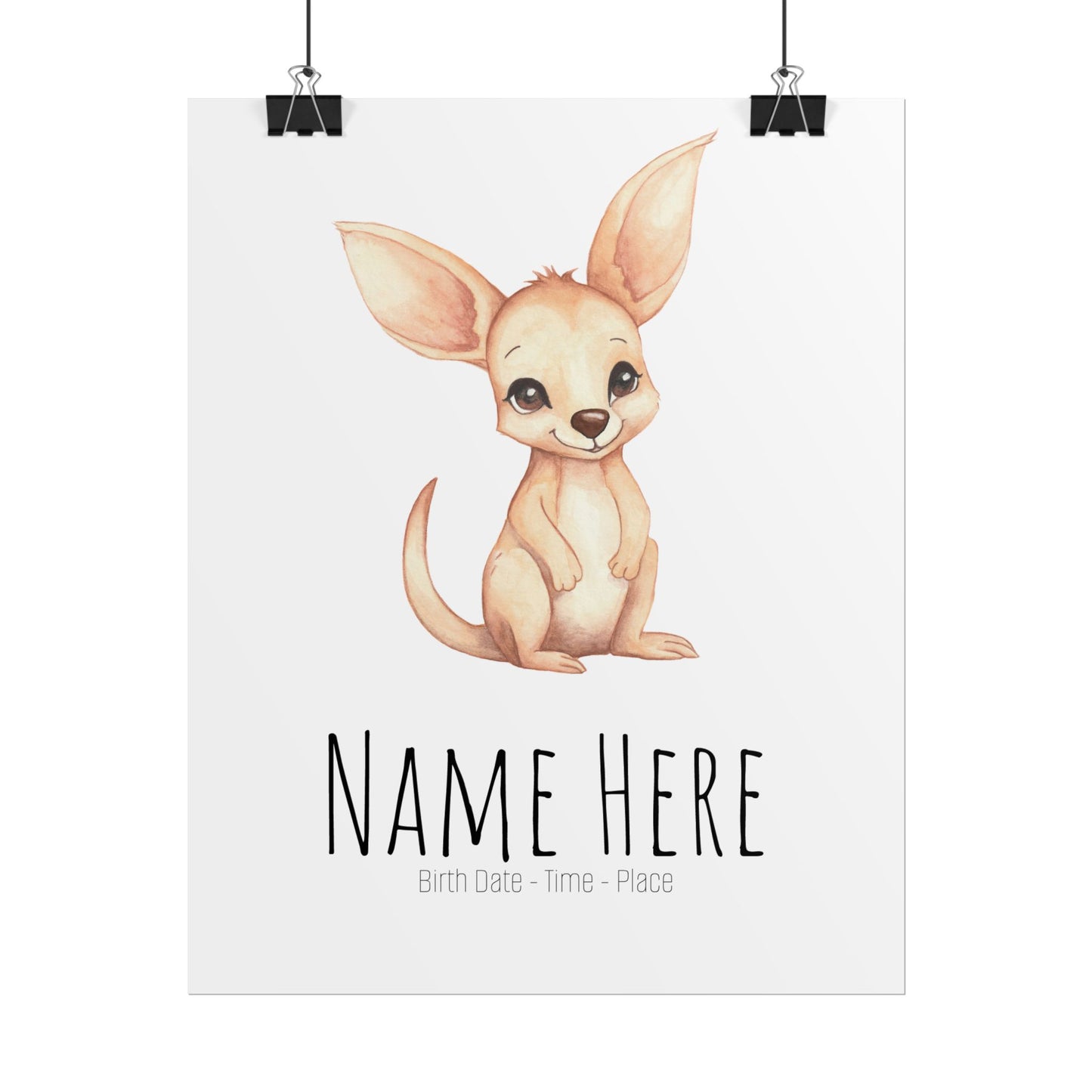 Baby Joey Personalised Rolled Posters