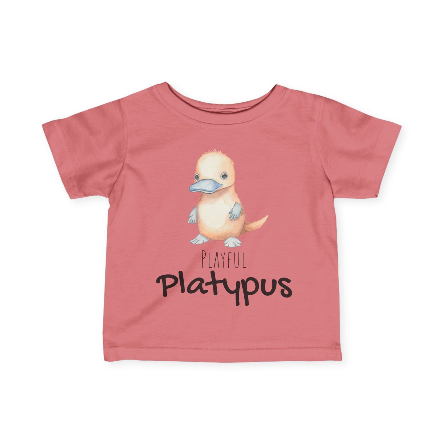 Cute Platypus Infant Tee, Baby Shirt with Playful Quote, Kids T-shirt, Toddler Top, Animal Lover Onesie, Children's Clothing, Funny Bodysuit