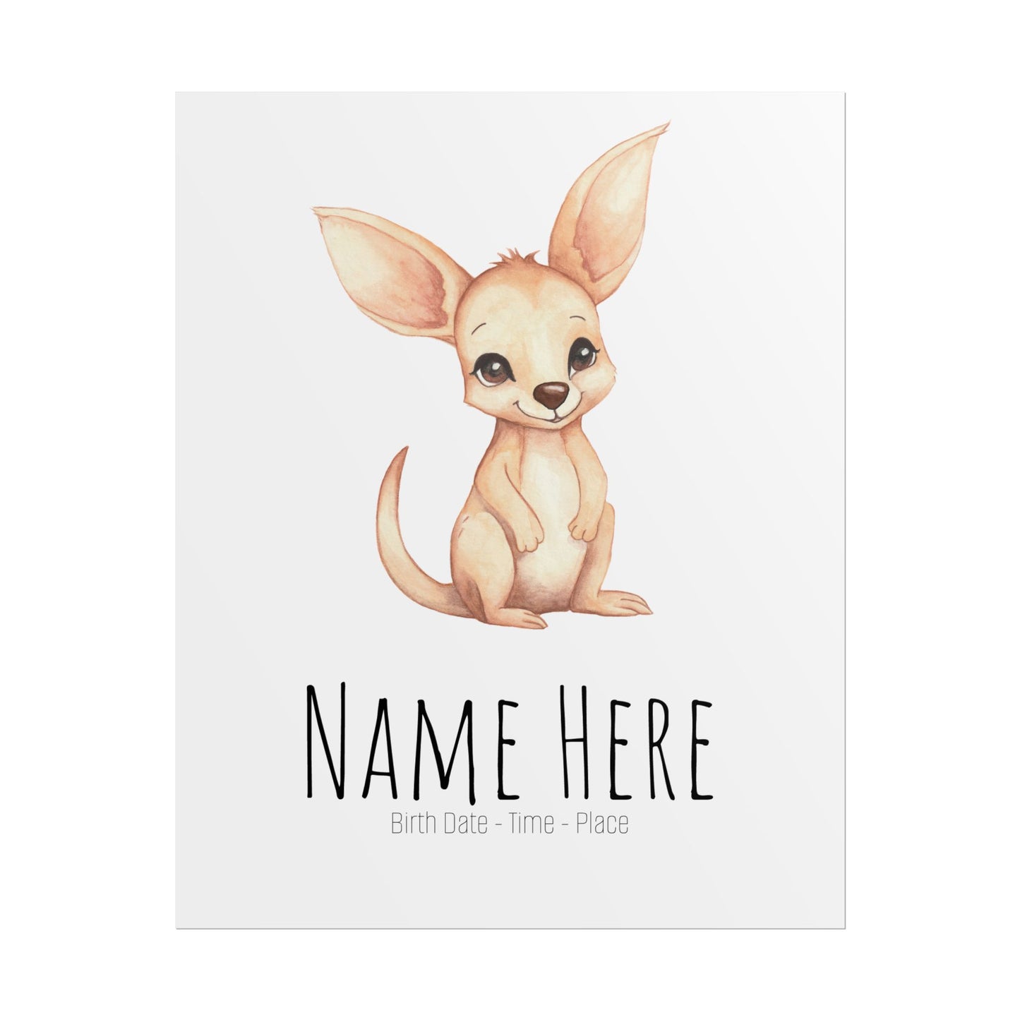 Baby Joey Personalised Rolled Posters