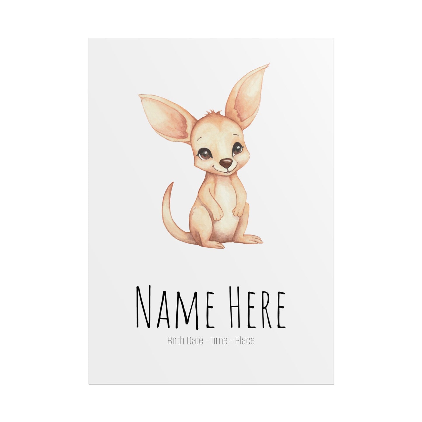 Baby Joey Personalised Rolled Posters