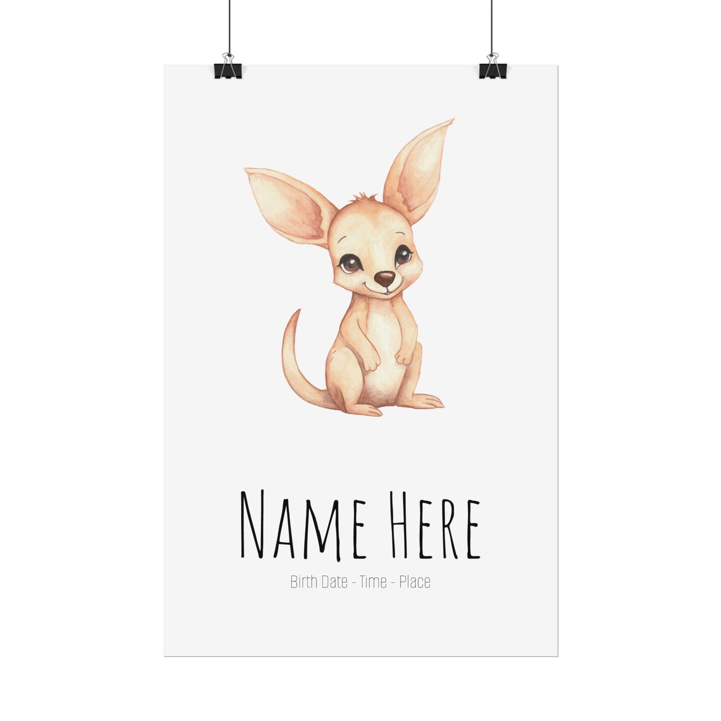 Baby Joey Personalised Rolled Posters