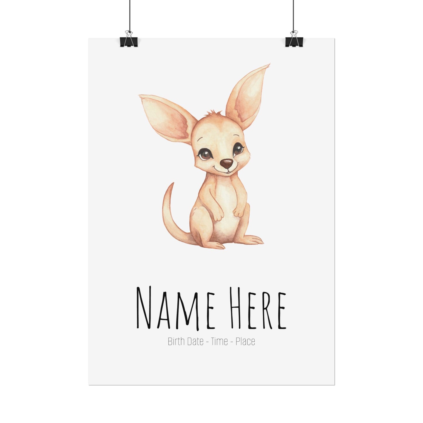 Baby Joey Personalised Rolled Posters