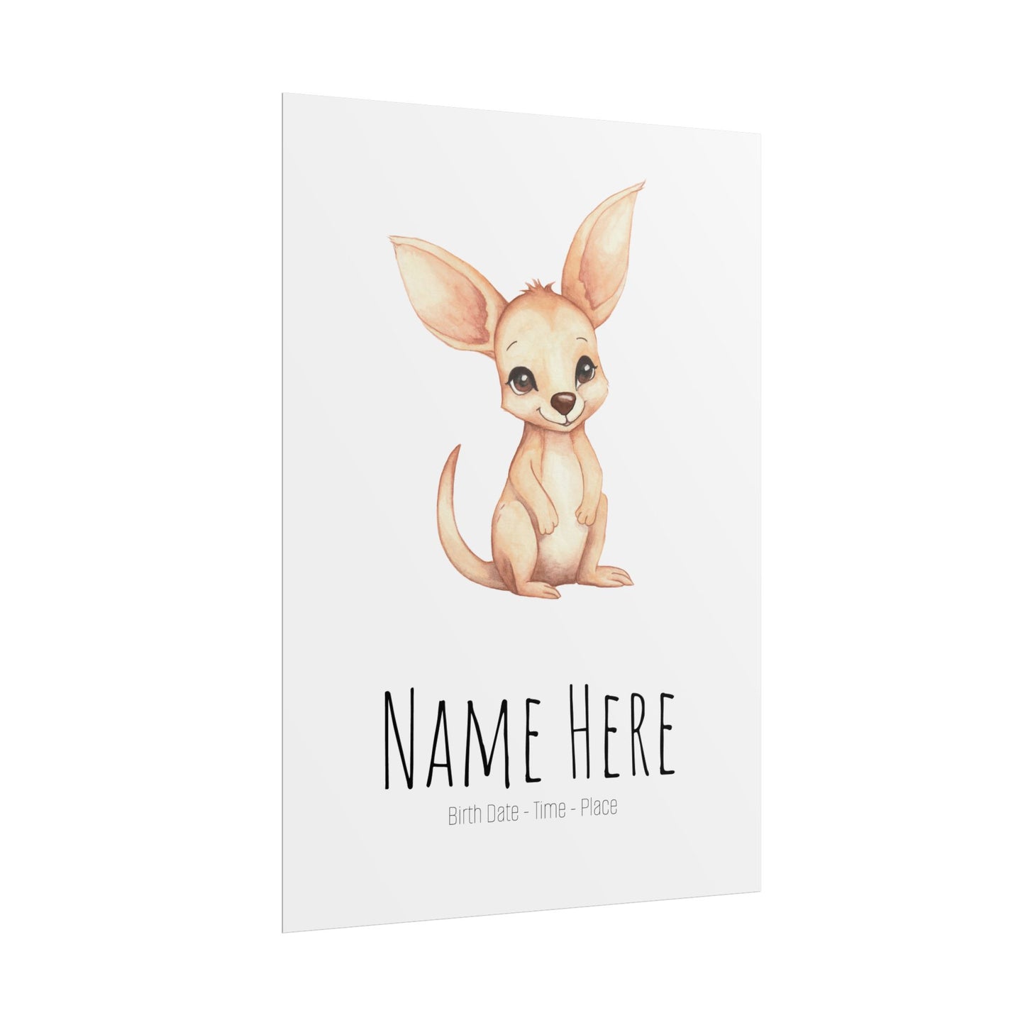 Baby Joey Personalised Rolled Posters