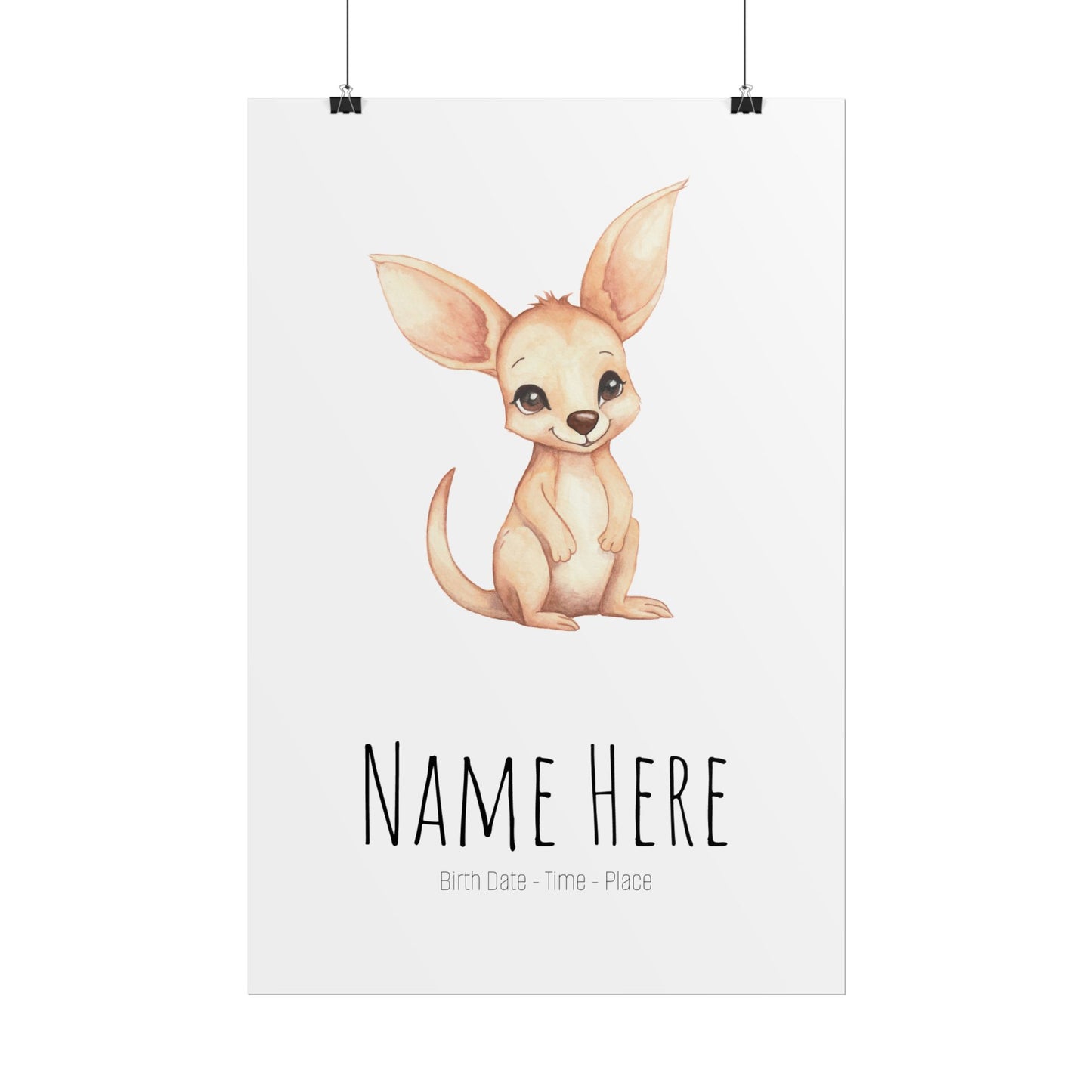 Baby Joey Personalised Rolled Posters