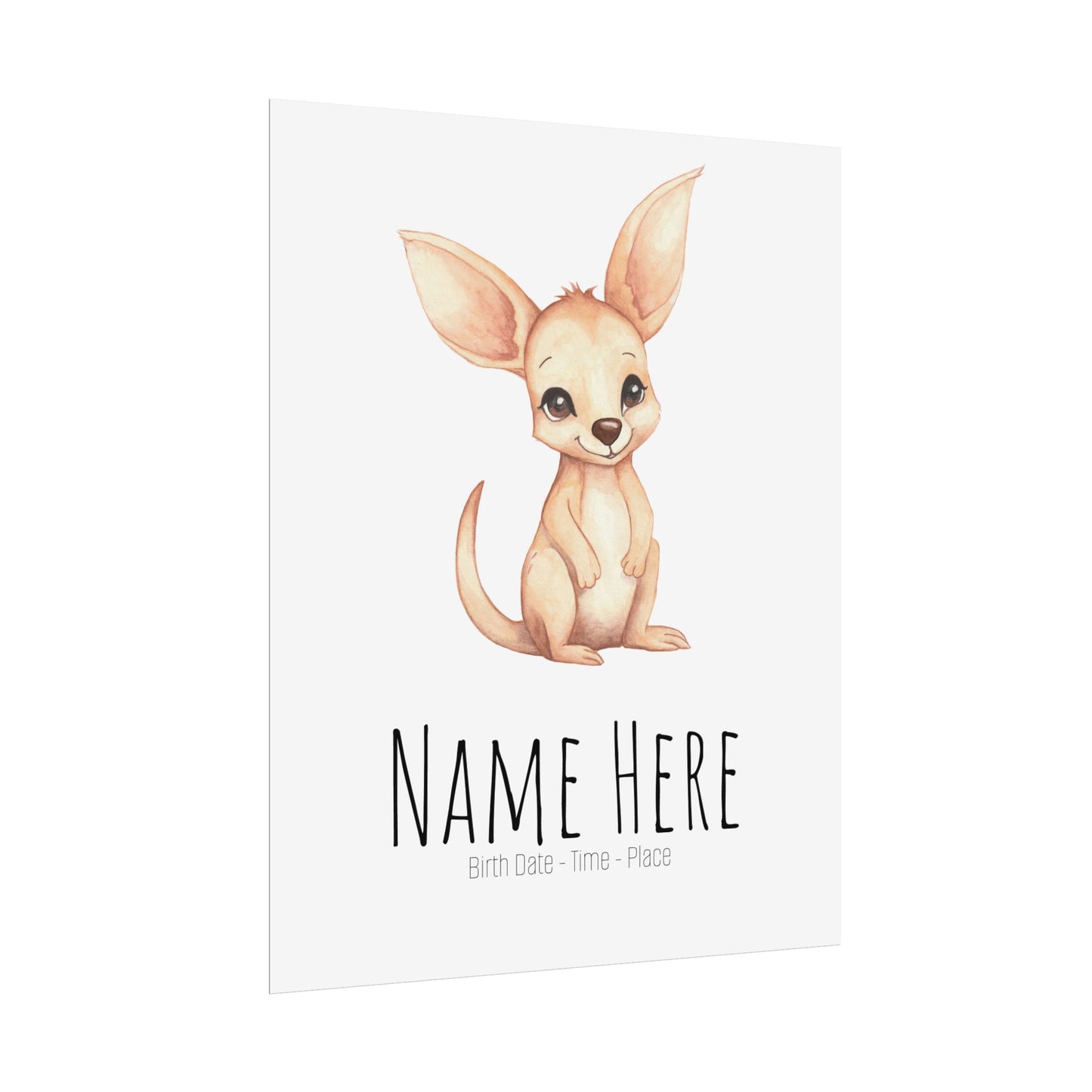 Baby Joey Personalised Rolled Posters