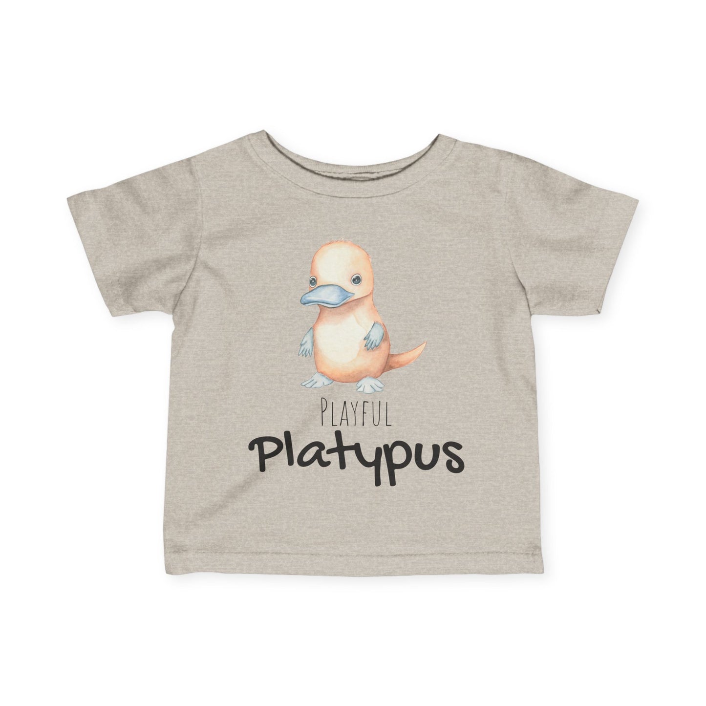 Cute Platypus Infant Tee, Baby Shirt with Playful Quote, Kids T-shirt, Toddler Top, Animal Lover Onesie, Children's Clothing, Funny Bodysuit