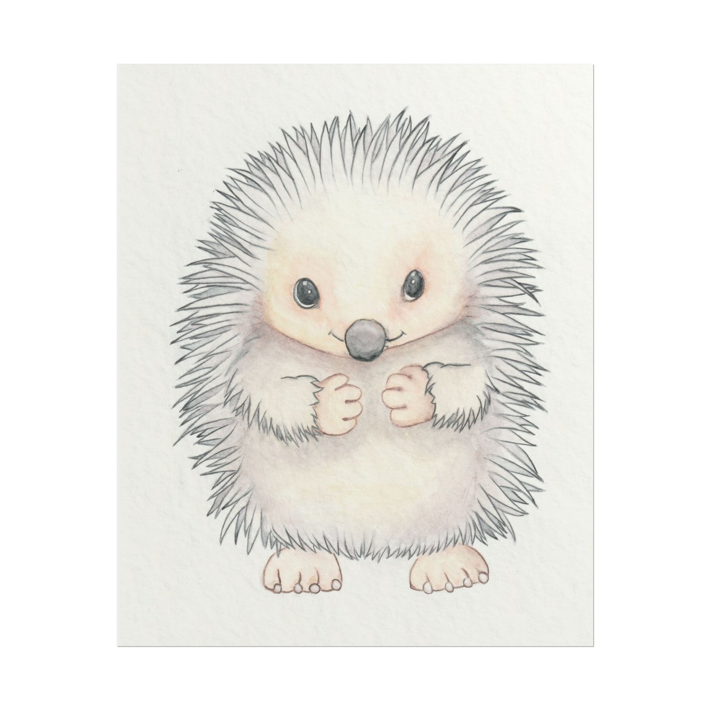 Baby Hedgehog - Art Print, Varying sizes available, Matte or Fine Art paper available