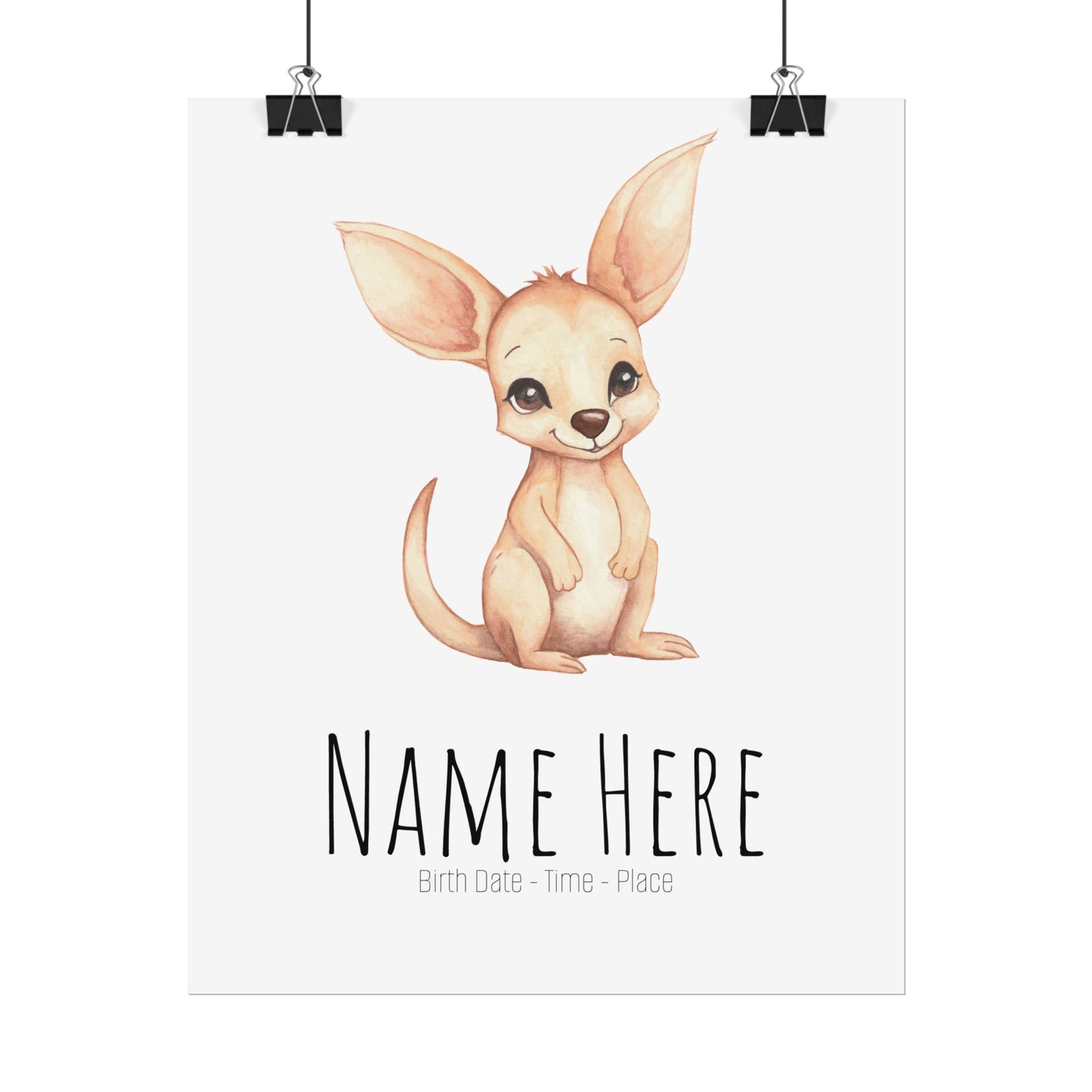 Baby Joey Personalised Rolled Posters