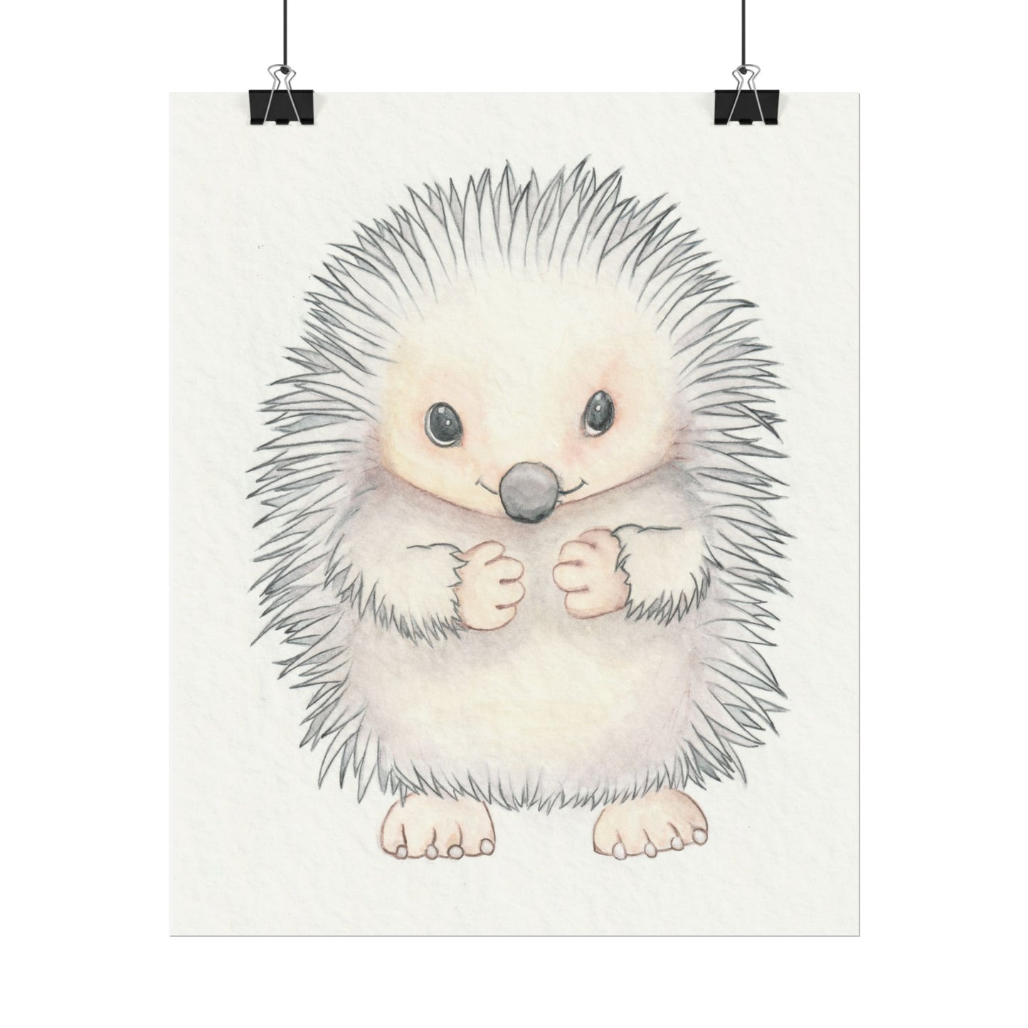 Baby Hedgehog - Art Print, Varying sizes available, Matte or Fine Art paper available