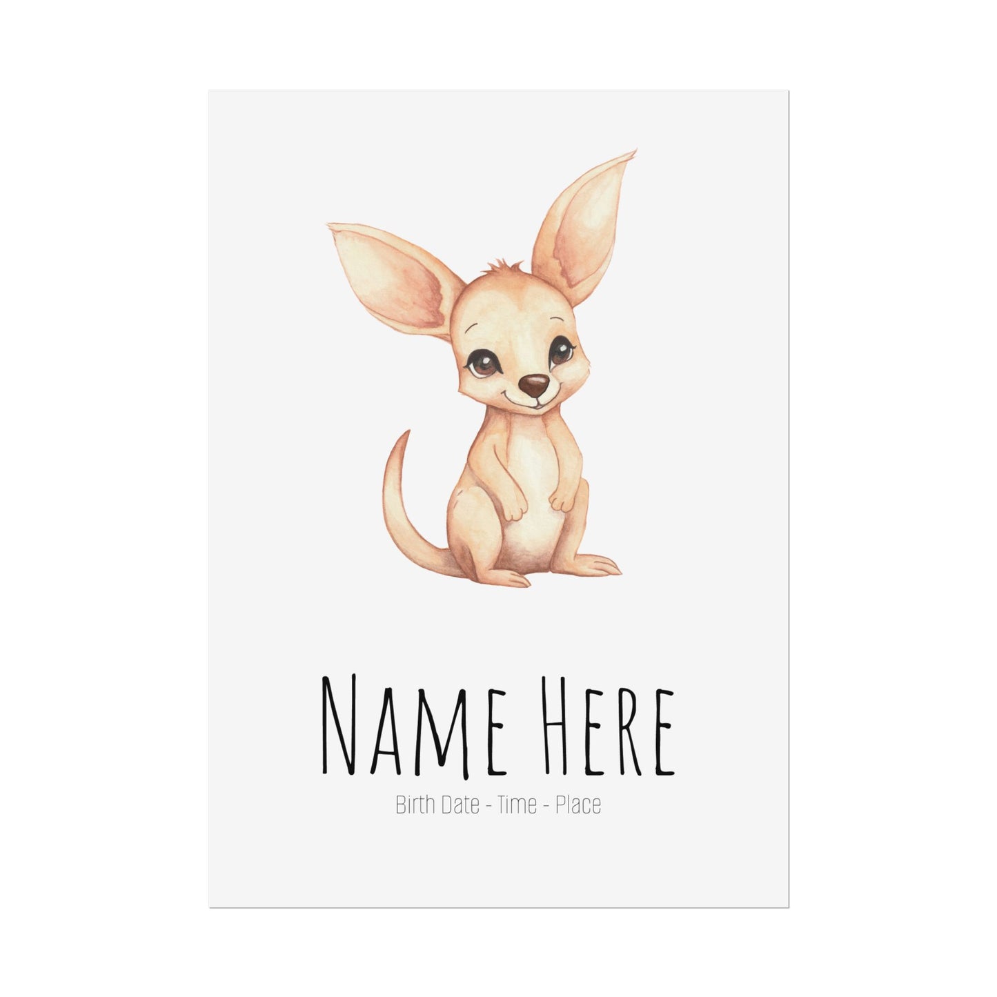 Baby Joey Personalised Rolled Posters