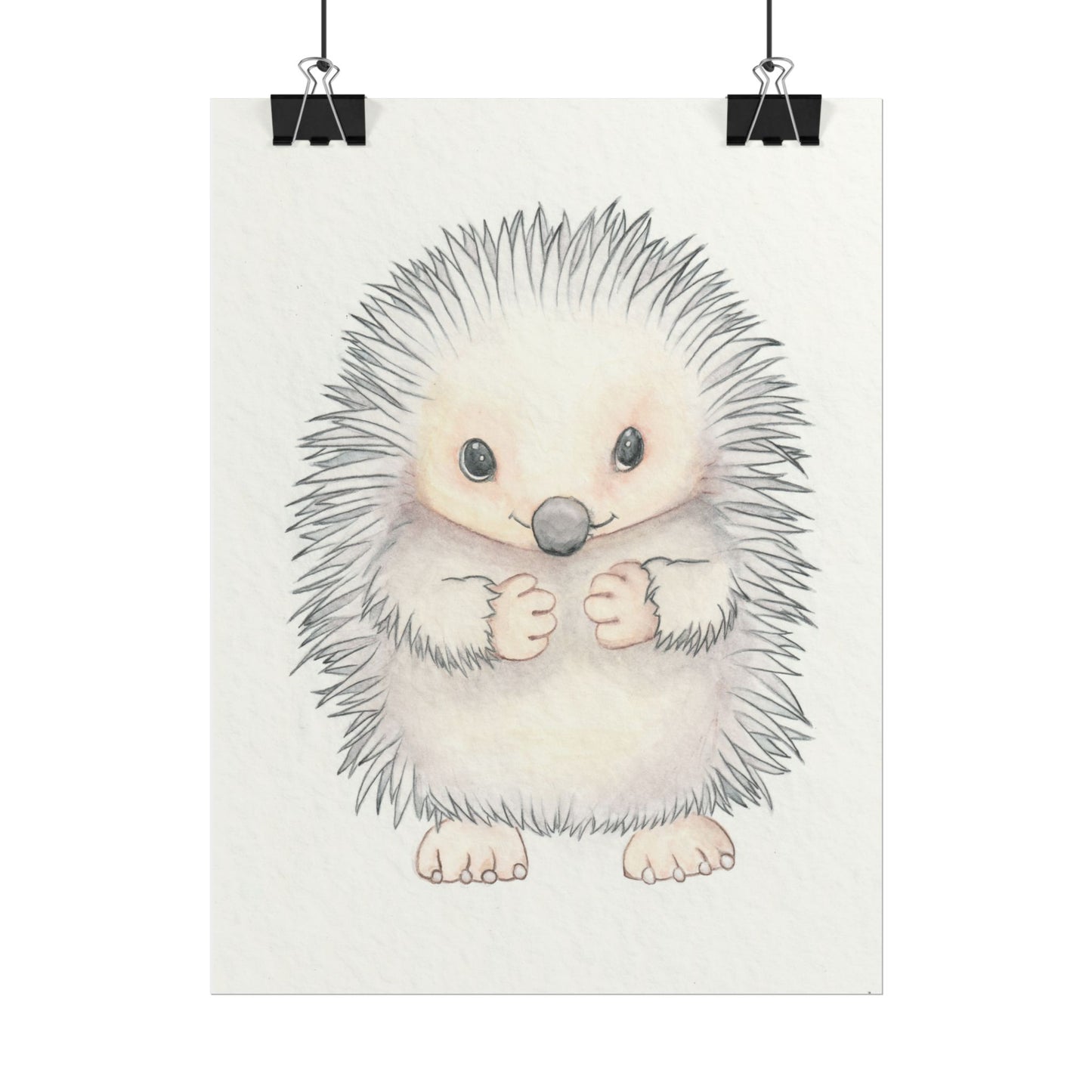 Baby Hedgehog - Art Print, Varying sizes available, Matte or Fine Art paper available