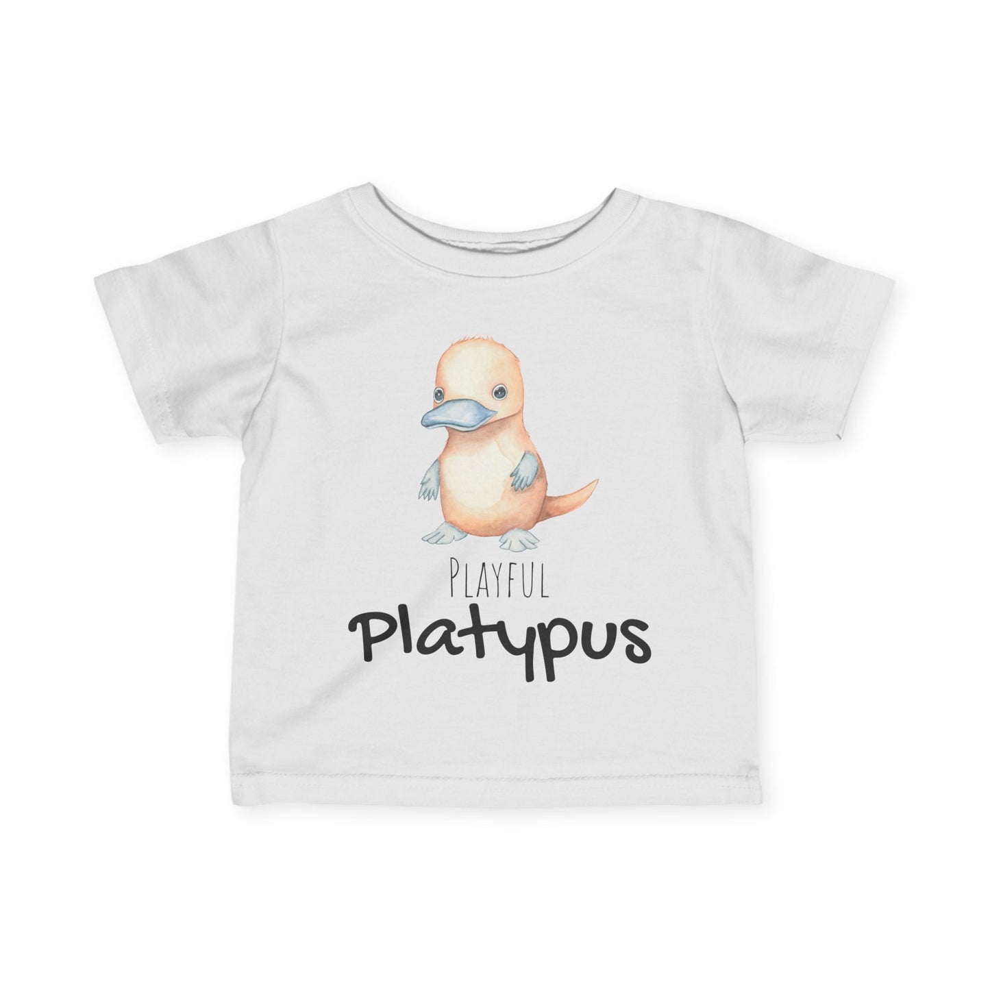 Cute Platypus Infant Tee, Baby Shirt with Playful Quote, Kids T-shirt, Toddler Top, Animal Lover Onesie, Children's Clothing, Funny Bodysuit