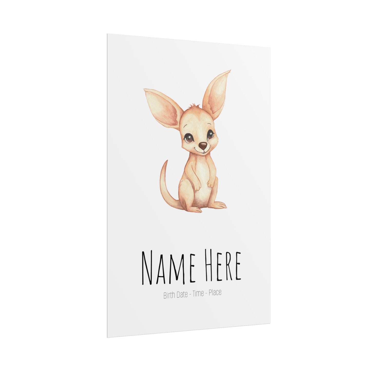 Baby Joey Personalised Rolled Posters