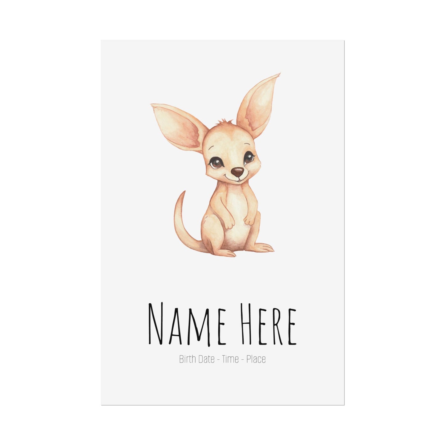 Baby Joey Personalised Rolled Posters