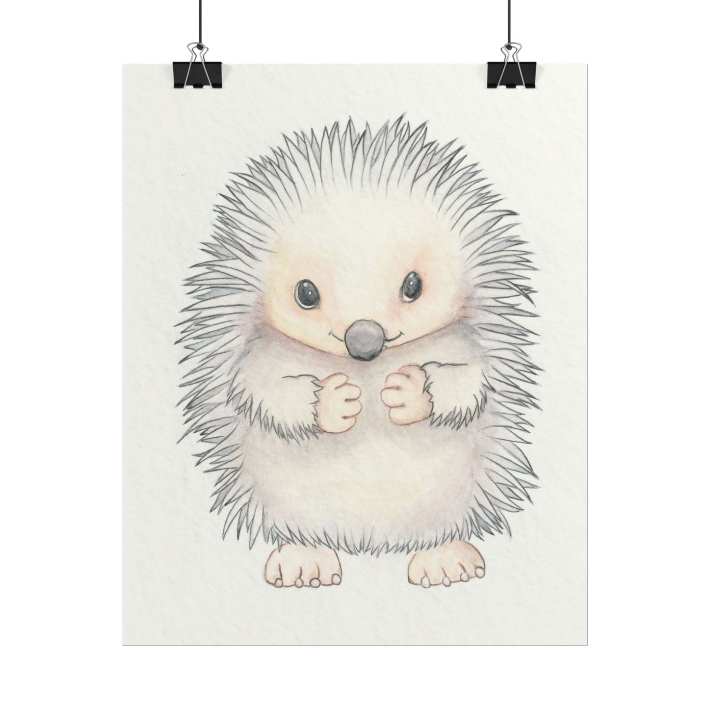 Baby Hedgehog - Art Print, Varying sizes available, Matte or Fine Art paper available