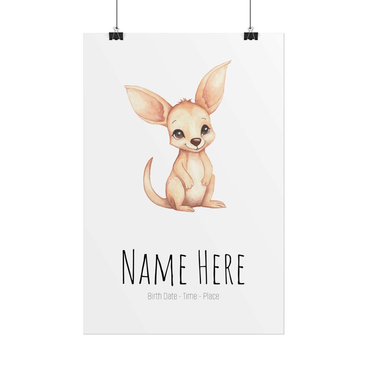 Baby Joey Personalised Rolled Posters