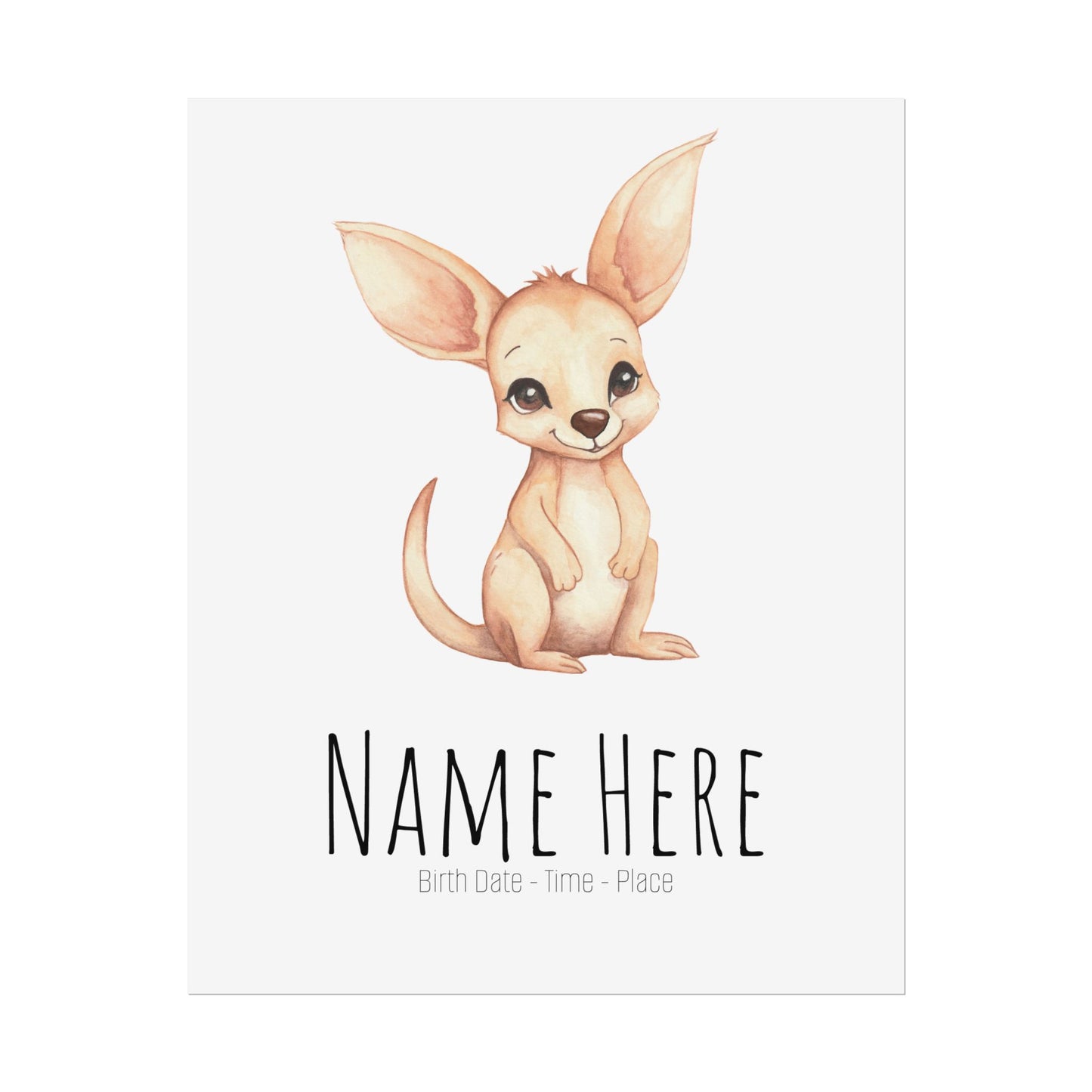 Baby Joey Personalised Rolled Posters