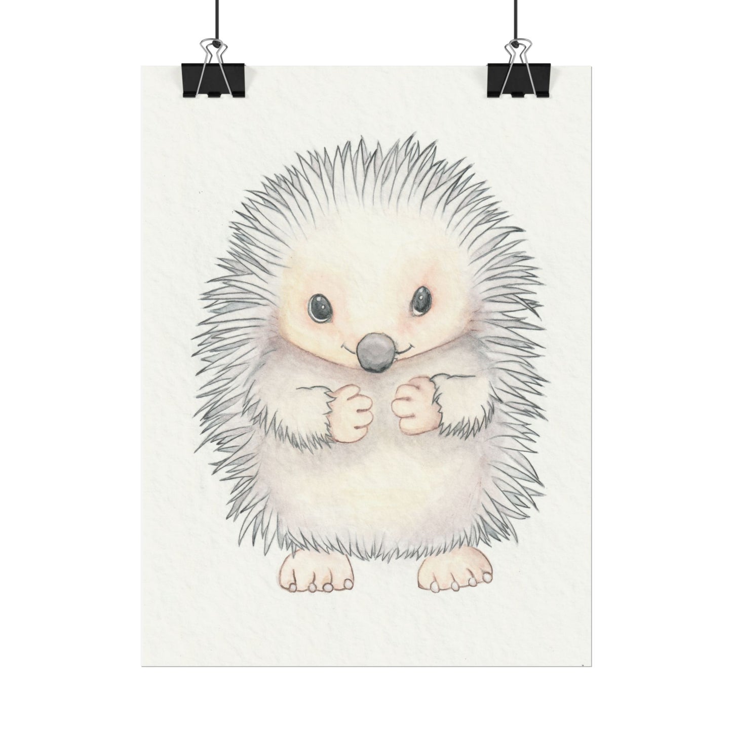 Baby Hedgehog - Art Print, Varying sizes available, Matte or Fine Art paper available