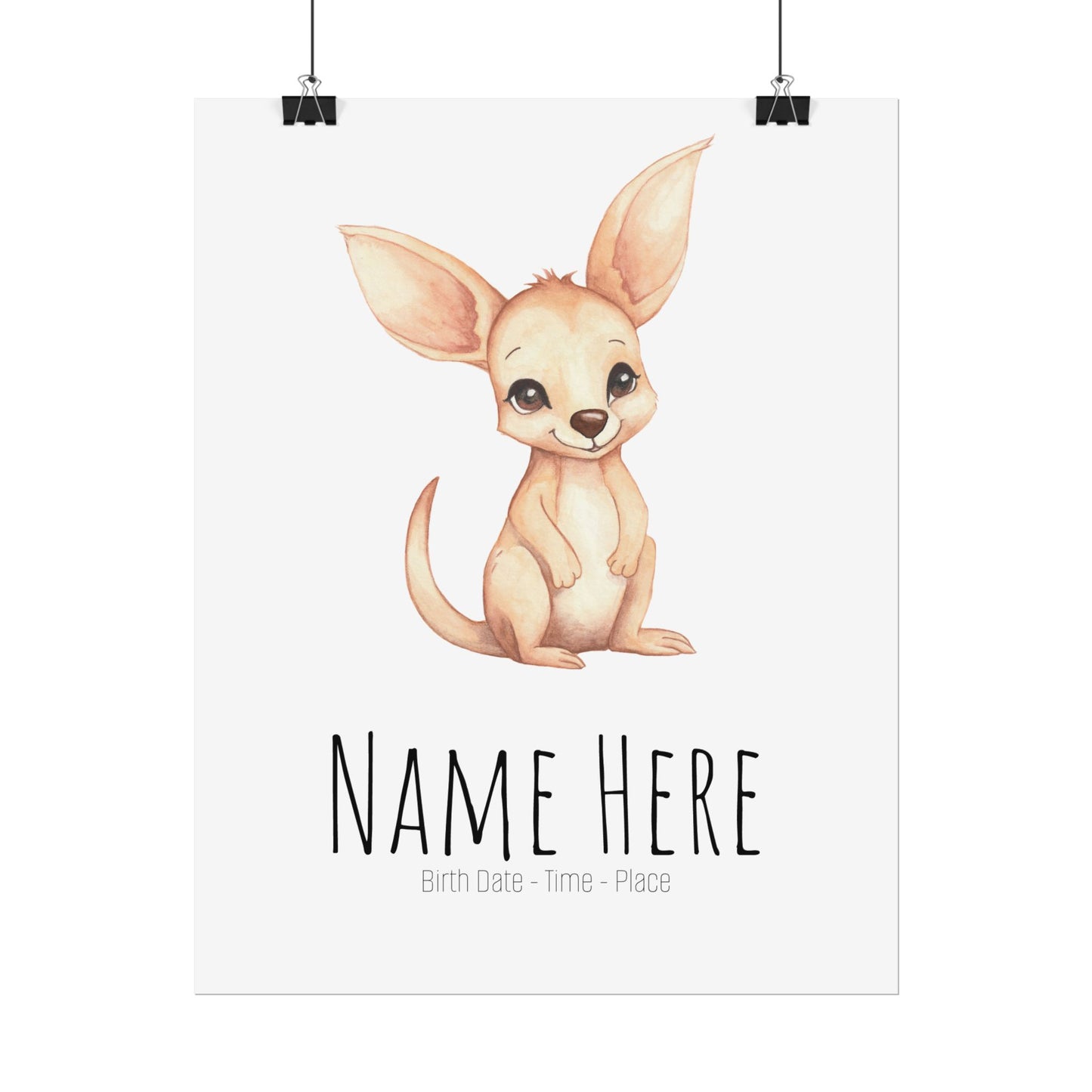 Baby Joey Personalised Rolled Posters