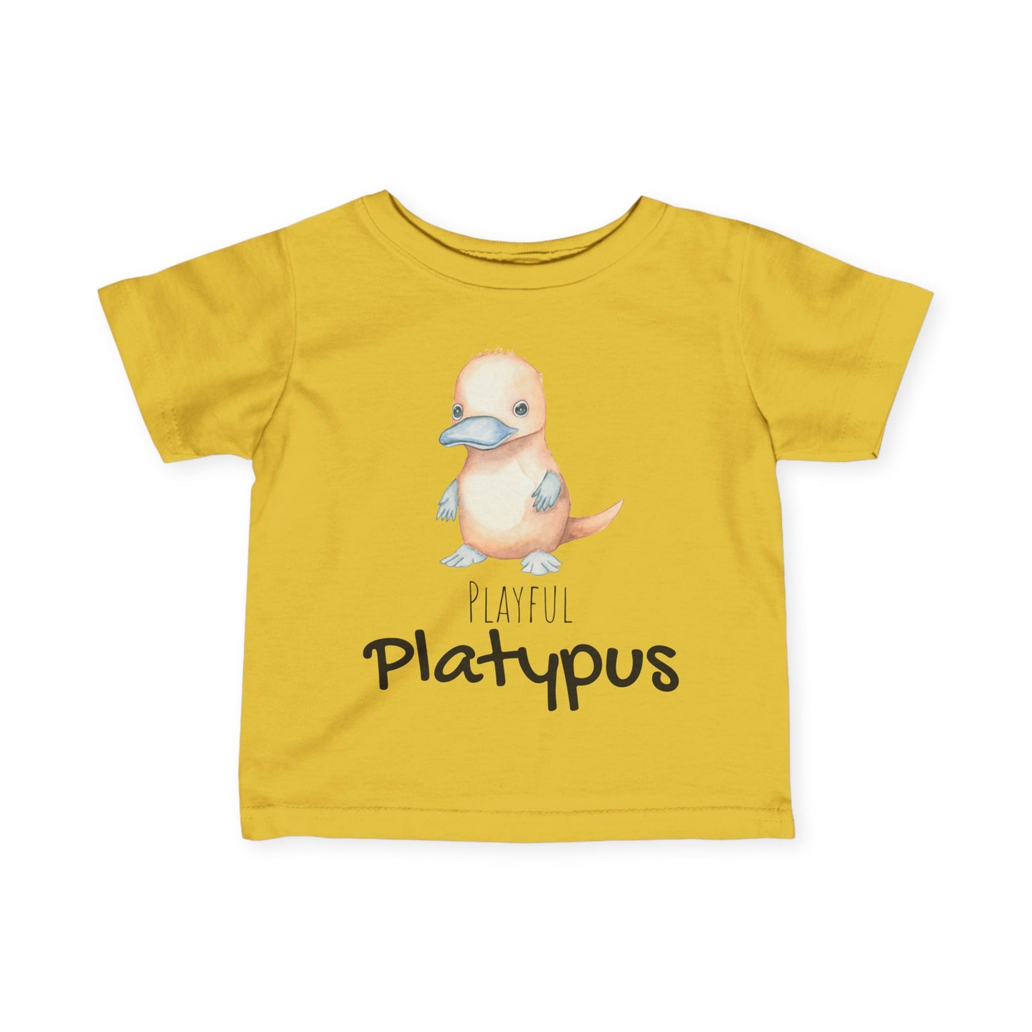 Cute Platypus Infant Tee, Baby Shirt with Playful Quote, Kids T-shirt, Toddler Top, Animal Lover Onesie, Children's Clothing, Funny Bodysuit