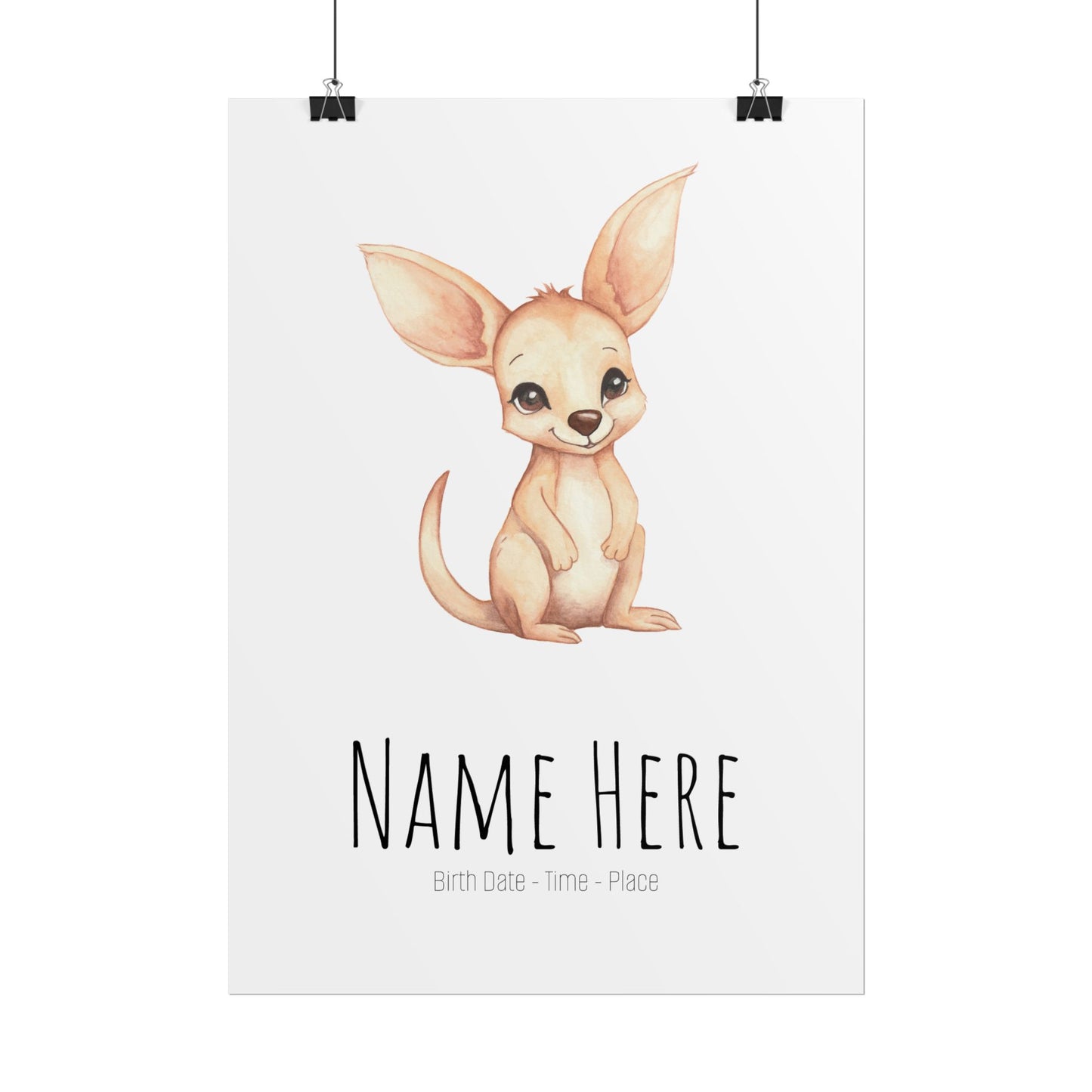 Baby Joey Personalised Rolled Posters