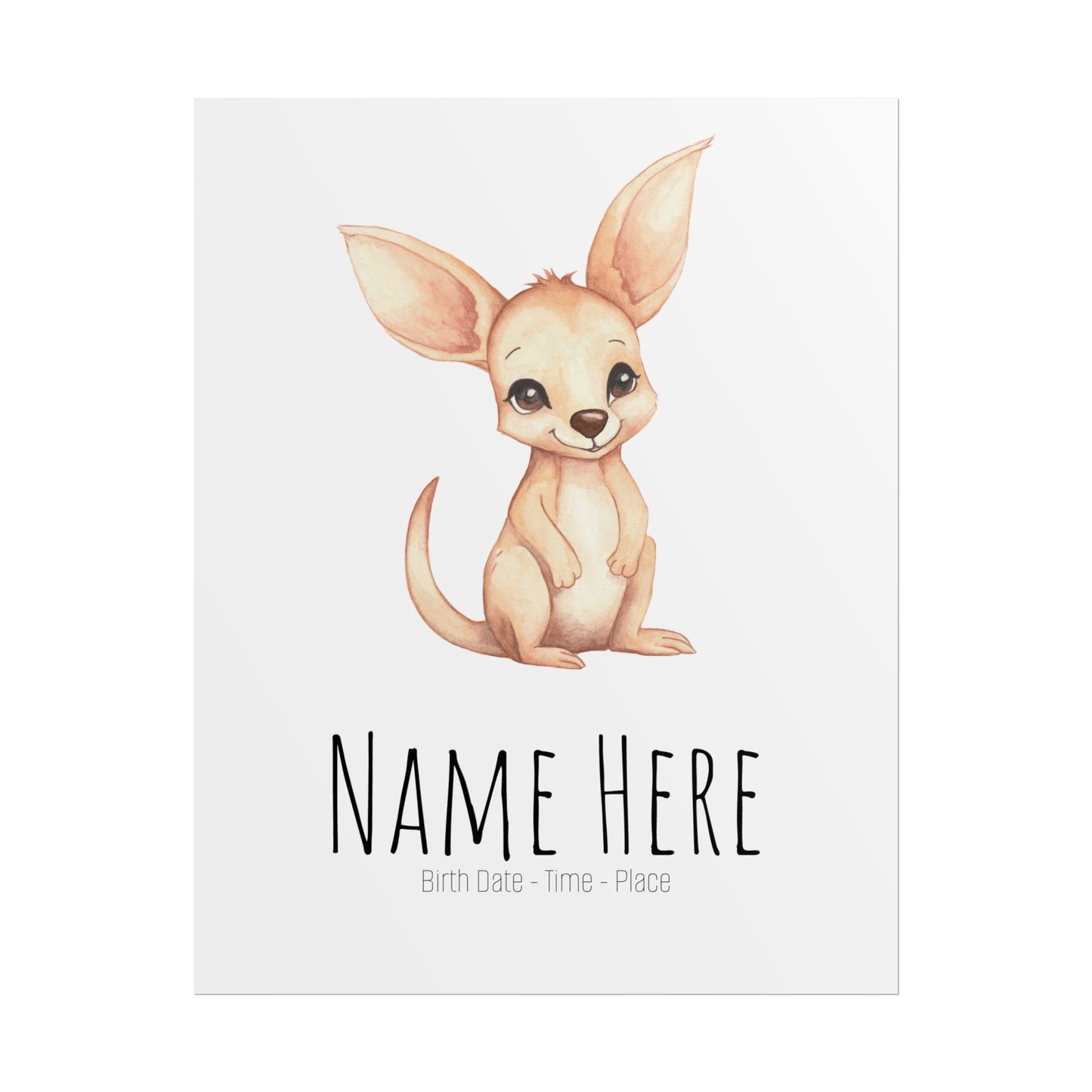 Baby Joey Personalised Rolled Posters