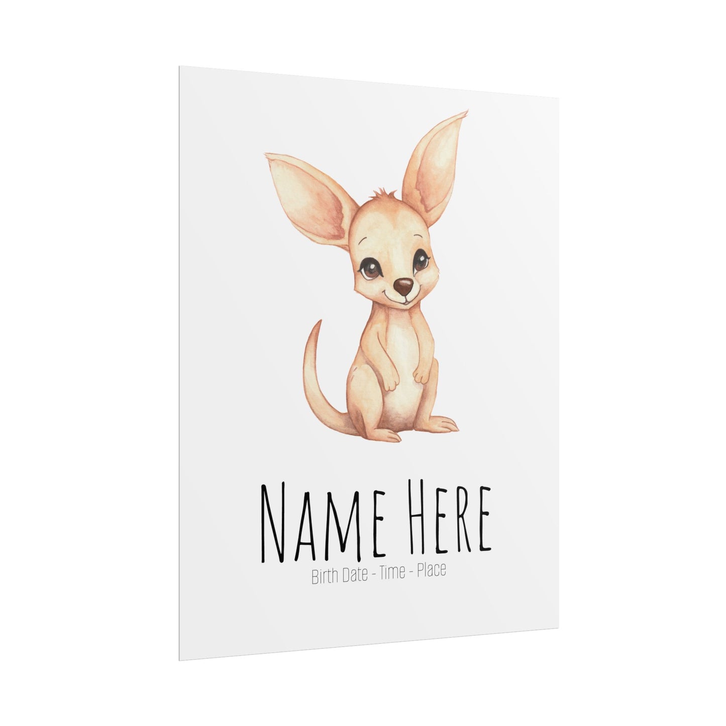 Baby Joey Personalised Rolled Posters