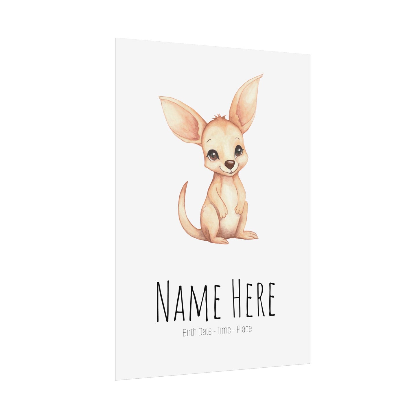 Baby Joey Personalised Rolled Posters