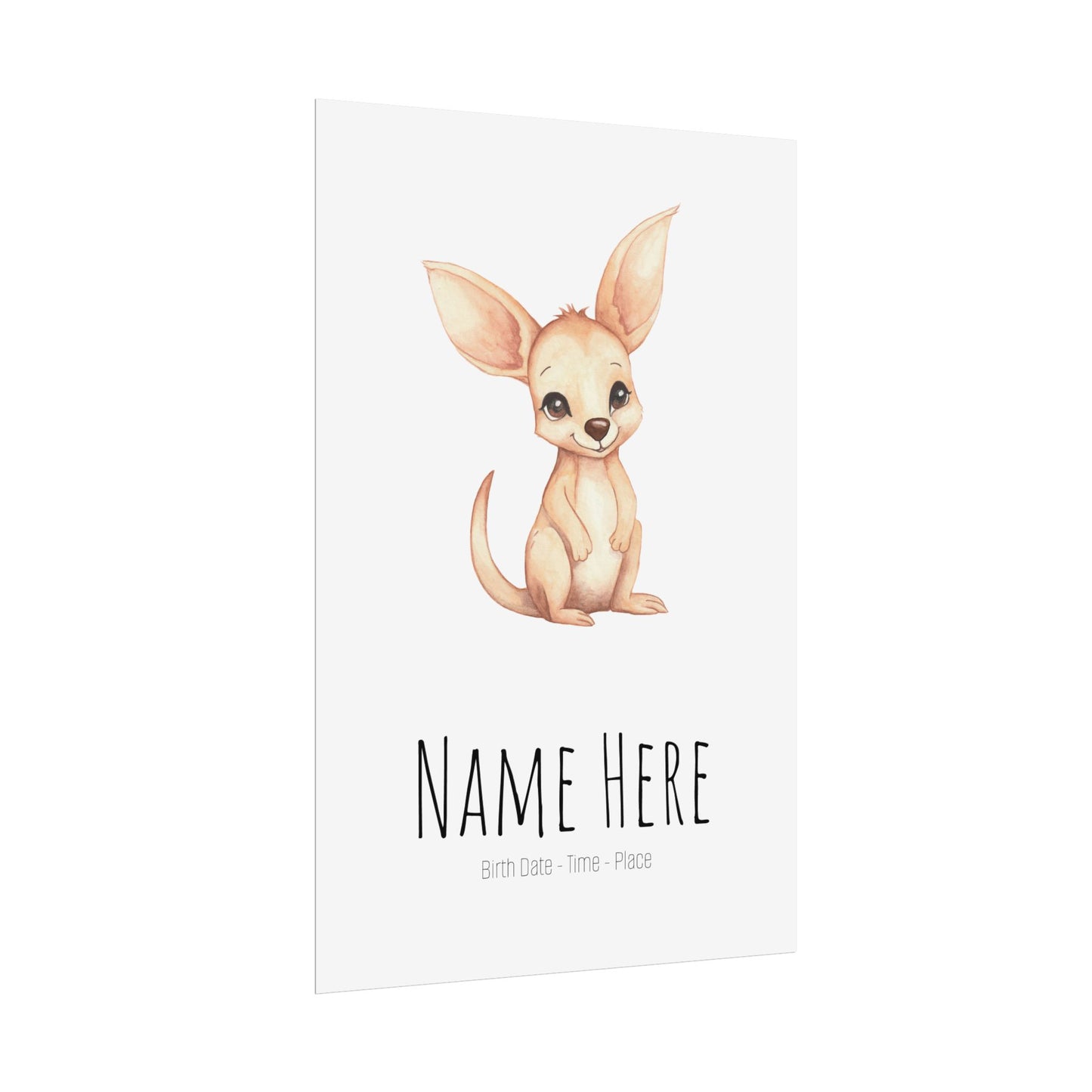 Baby Joey Personalised Rolled Posters